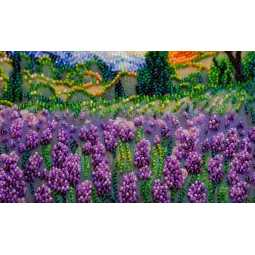 Mid-sized bead embroidery kit Summer memories 20x20 cm AAMB-115