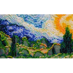 Vidutinio dydžio karoliukų siuvinėjimo rinkinys „Vasaros atsiminimai“ 20x20 cm AAMB-115