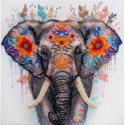 Mid-sized bead embroidery kit Secrets of the east 20x20 cm AAMB-116