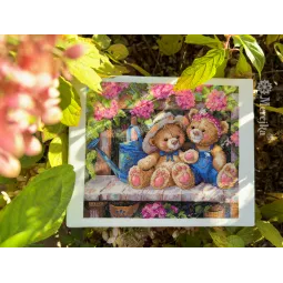 Kreuzstich-Set Gartenfreunde 21x24,5 SK265