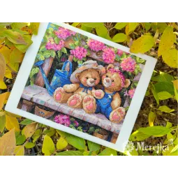 Kreuzstich-Set Gartenfreunde 21x24,5 SK265