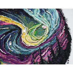 Набор для вышивания крестиком Ночное сияние (Deco Scenes) 27x27 см AAH-168