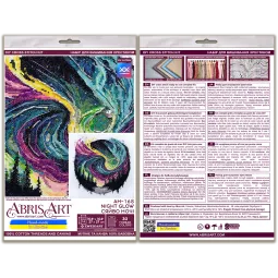 Kit point de croix Nuit scintillante (Scènes déco) 27x27 cm AAH-168