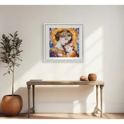 Kit de point de croix Amour Inconditionnel (Scènes Déco) 27x27 cm AAH-260