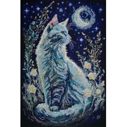 Kryželiu siuvinėjimo rinkinys Naktinis svečias (Deco Scenes) 22x32 cm AAH-197