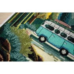 Kreuzstich-Set Sehnsucht nach Abenteuer (Deco Scenes) 22x32 cm AAH-198