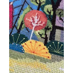 Kryželiu siuvinėjimo rinkinys Cozy in the forest (Deco Scenes) 32x41 cm AAH-204