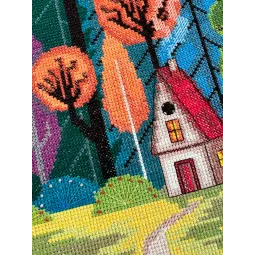 Kit de point de croix Cozy in the forest (Deco Scenes) 32x41 cm AAH-204