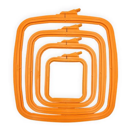 Cercles en plastique carrés (rectangulaires) Nurge 9.5*11 cm (orange) 170-11OR