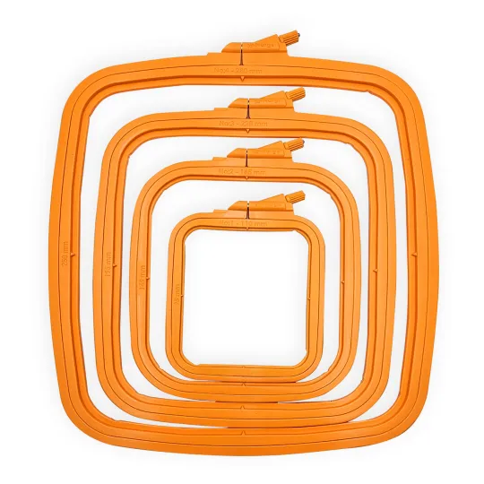 Nurge quadratischer (rechteckiger) Kunststoff-Reifen 19,5x22 cm (orange) 170-13OR
