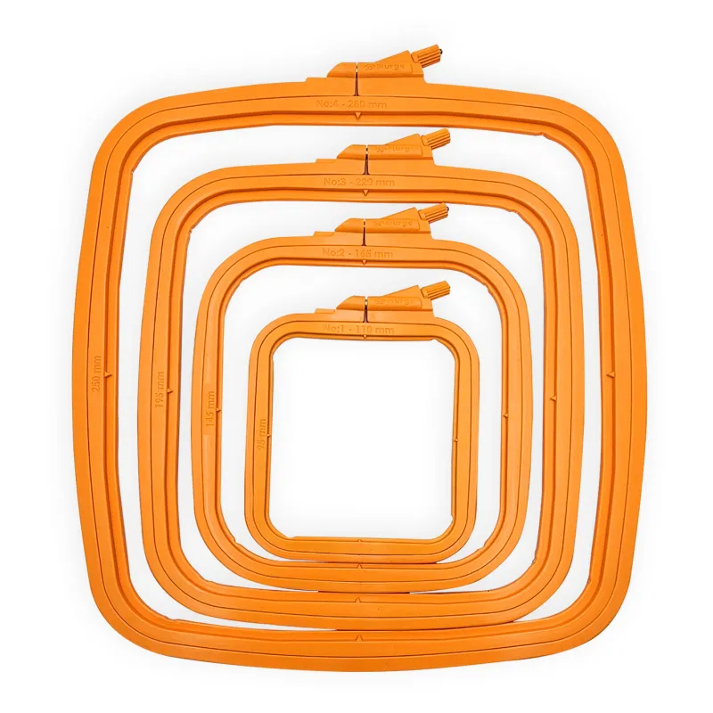 Nurge quadratischer (rechteckiger) Kunststoff-Reifen 19,5x22 cm (orange) 170-13OR