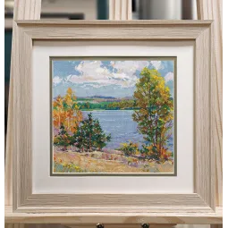 Cross stitch kit "Autumn by the river" 23x23 cm S1651