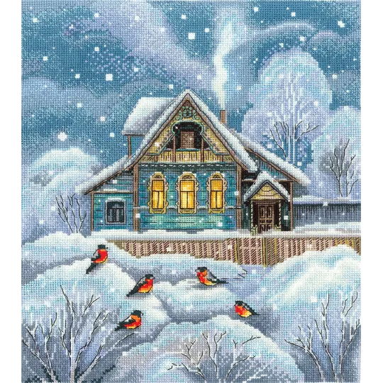 Cross stitch kit "Where it's warm" 23 х 25,5 cm SANT-18