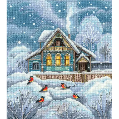 Cross stitch kit "Where it's warm" 23 х 25,5 cm SANT-18