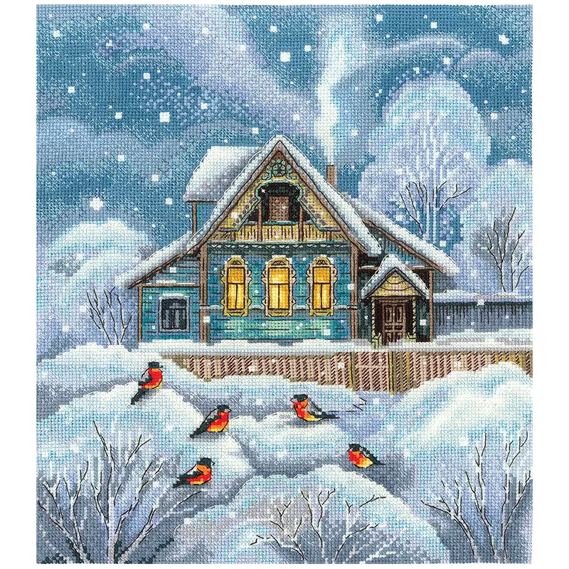 Cross Stitch Kit "где тепло" 23 х 25,5 см SANT-18