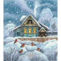 Cross stitch kit "Where it's warm" 23 х 25,5 cm SANT-18