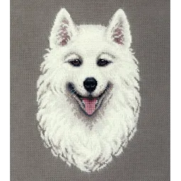 Cross stitch kit PANNA "Samoyed" 18,5 x 24,5 cm PJ-7305