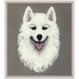 Cross stitch kit PANNA "Samoyed" 18,5 x 24,5 cm PJ-7305