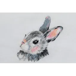 Cross stitch kit PANNA "Little hare" 8x6 cm PJK-2277