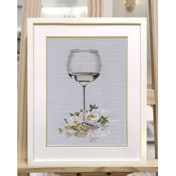 Kryželiu siuvinėjimo rinkinys „Baltoji naktis“ 17x25 cm S1656