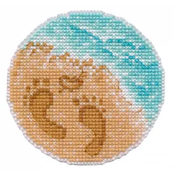 Kreuzstich-Set "Magnet. Am Meer" 8,7×8,5 cm S1660