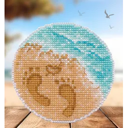 Kit de point de croix "Aimant. À la mer" 8,7×8,5 cm S1660