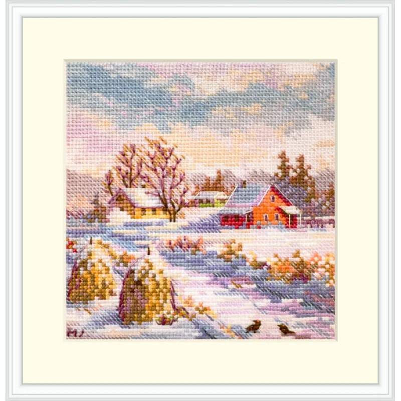Kit de point de croix Hiver 11,5x11,5 SK267B