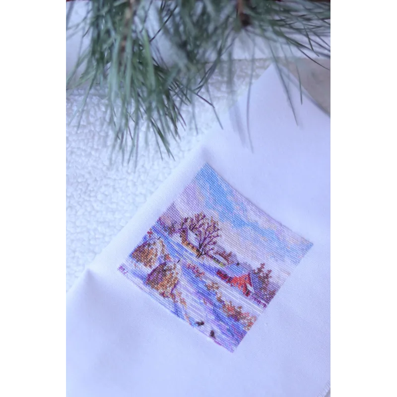 Kit de point de croix Hiver 11,5x11,5 SK267B