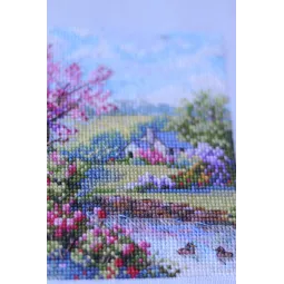 Kreuzstich-Set Frühling 11,5x11,5 SK268A