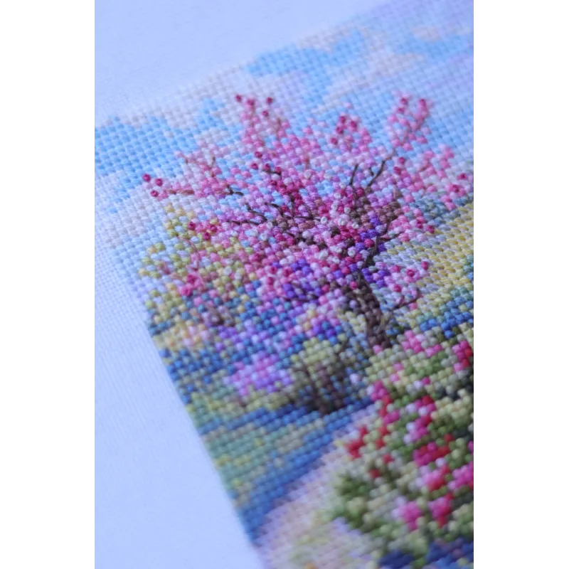Kreuzstich-Set Frühling 11,5x11,5 SK268A