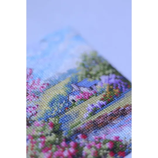 Kit point de croix Printemps 11,5x11,5 cm SK268B