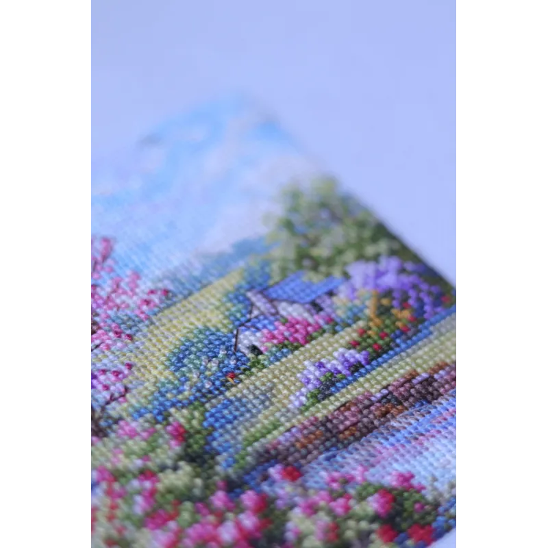 Kit point de croix Printemps 11,5x11,5 cm SK268B