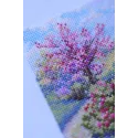 Kit point de croix Printemps 11,5x11,5 cm SK268B
