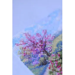 Kit point de croix Printemps 11,5x11,5 cm SK268B