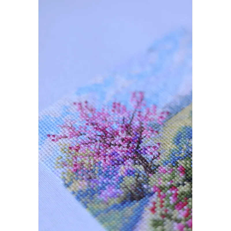 Kit point de croix Printemps 11,5x11,5 cm SK268B