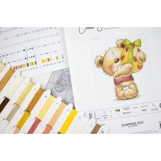 Kit de point de croix Œuf Surprise 16x18cm SB1425