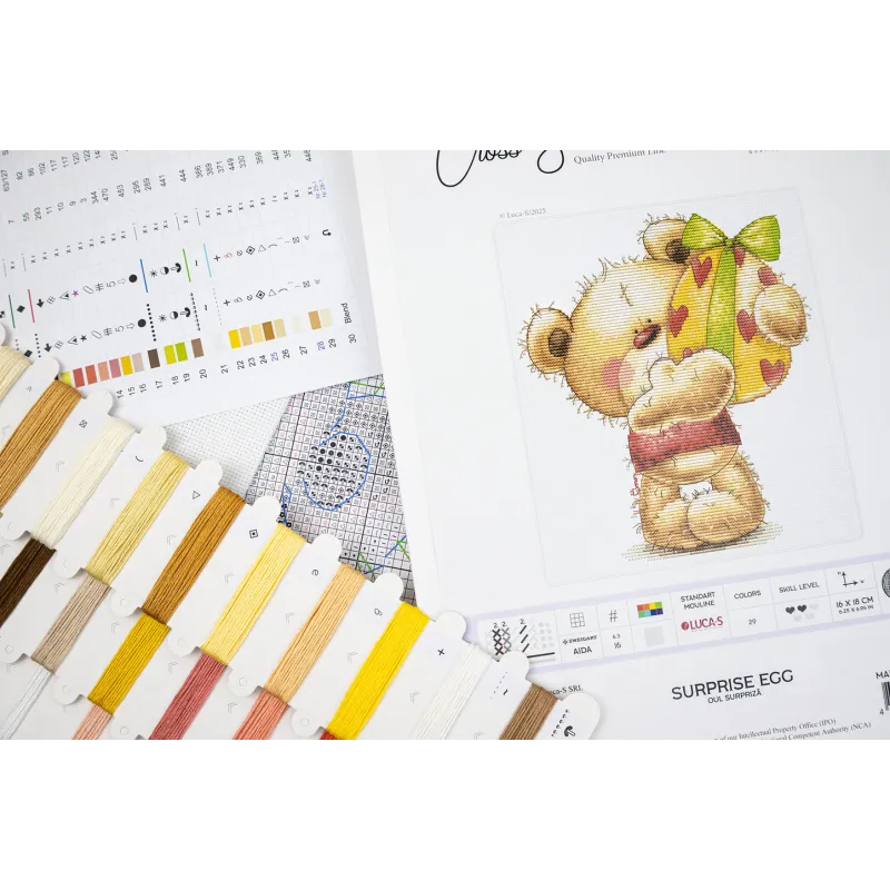 Набор для вышивания крестом Сюрприз Яйцо 16x18cm SB1425