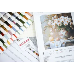 Kreuzstichset Die Eleganz der Orchidee 32x32cm SB714