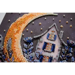 Kit de broderie de perles Mini "La magie du ciel nocturne" 15x15 cm AAM-257