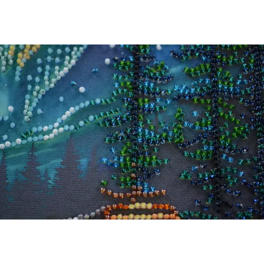 Средний набор для вышивания бисером "Кемпинг под звездами" (Deco Scenes) 20x20 см AAMB-118