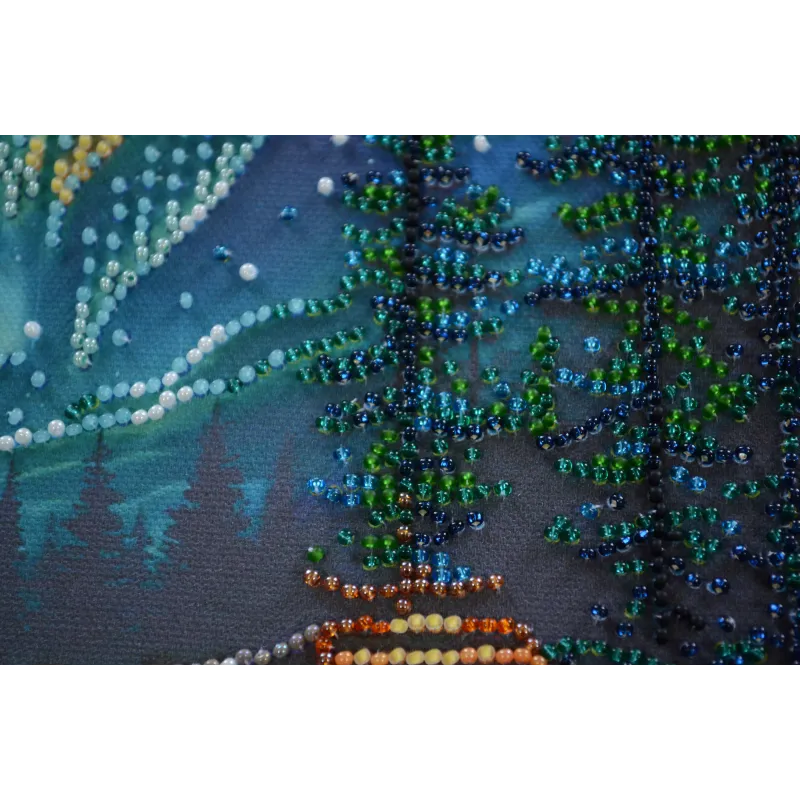 Средний набор для вышивания бисером "Кемпинг под звездами" (Deco Scenes) 20x20 см AAMB-118