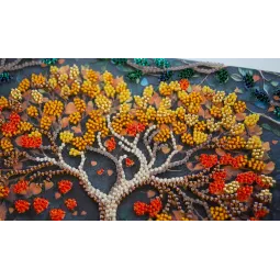 Vidutinio dydžio karoliukų siuvinėjimo rinkinys "Šilti jausmai" (Deco Scenes) 20x20 cm AAMB-119