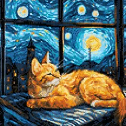 Kit de peinture au diamant "Chef-d'œuvre rouge" 30x30 cm WD3213