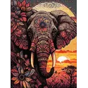Diamond Painting Kit "Elefant" 30x40 cm WD3211