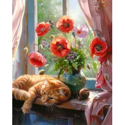 Набор алмазной живописи «Летний ленивец» 40x50 см WD3206