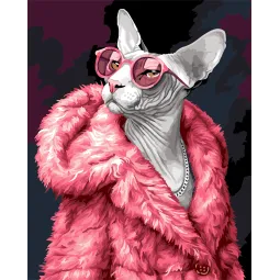 Paint by Numbers kit "Glamorous sphinx" 40x50 cm W074 1225