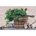 Набор для вышивания крестиком "Наслаждайся паром!" 35x25 см S1661