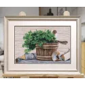 Набор для вышивания крестиком "Наслаждайся паром!" 35x25 см S1661