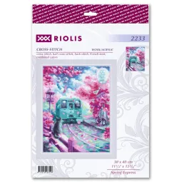 Kit de point de croix "Spring Express" 30x40 SR2233