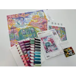 Kit de point de croix "Spring Express" 30x40 SR2233